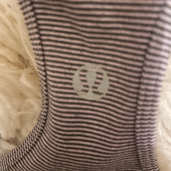 Gray striped lululemon tank top - Picture 3 of 3
